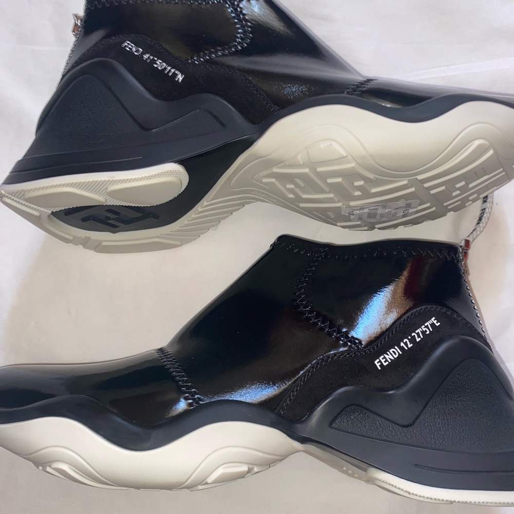Fendi Neoprene Two- Tone Sneakers